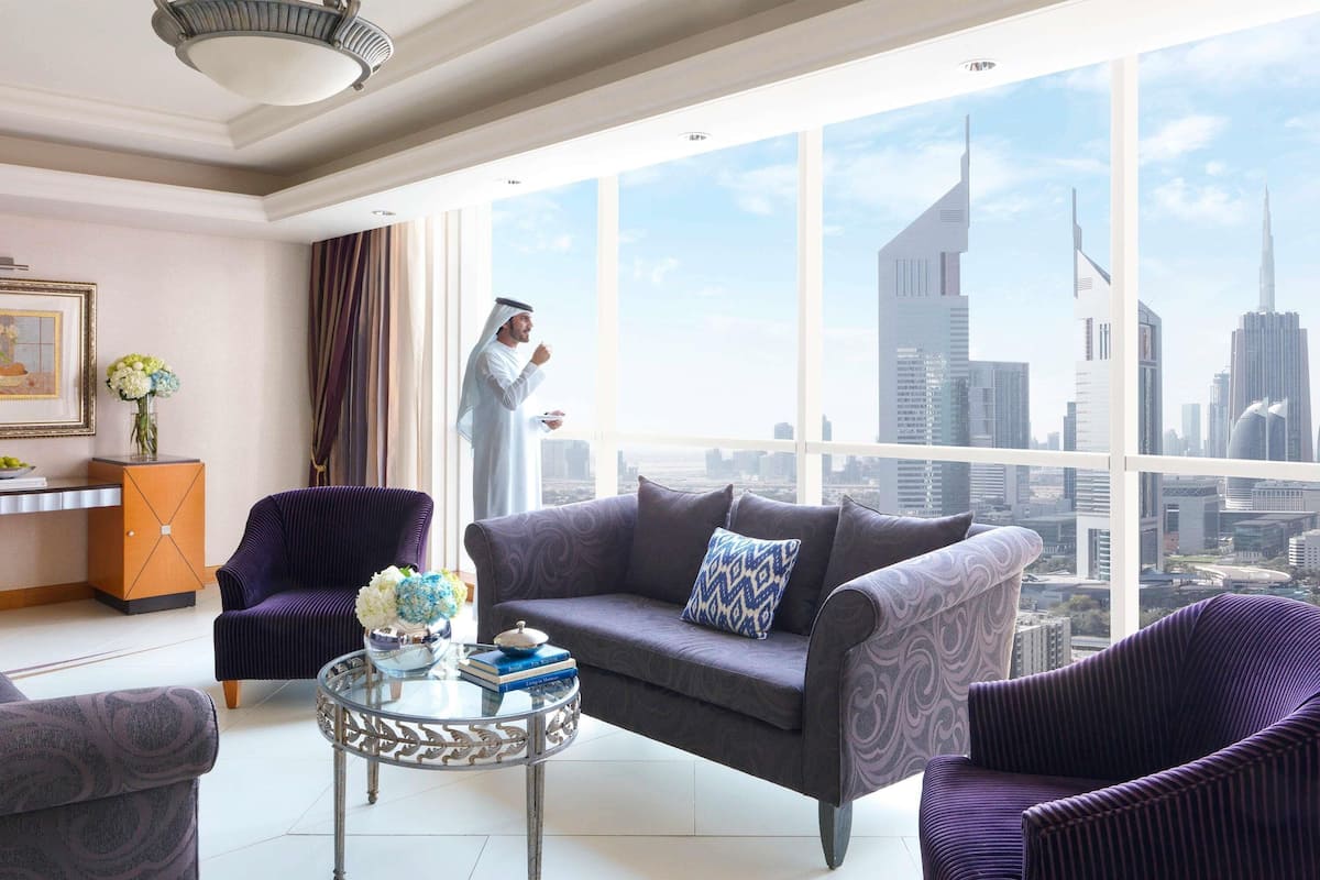 Suite presidencial, 2 habitaciones | Ropa de cama de alta calidad y minibar