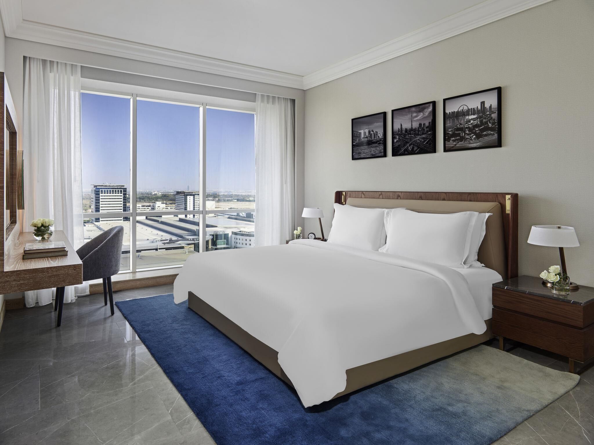 Premium bedding, minibar, in-room safe, desk