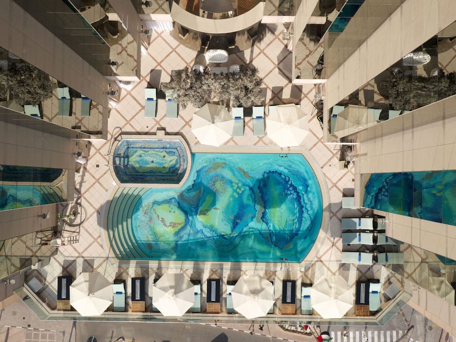 2 outdoor pools, pool umbrellas, pool loungers