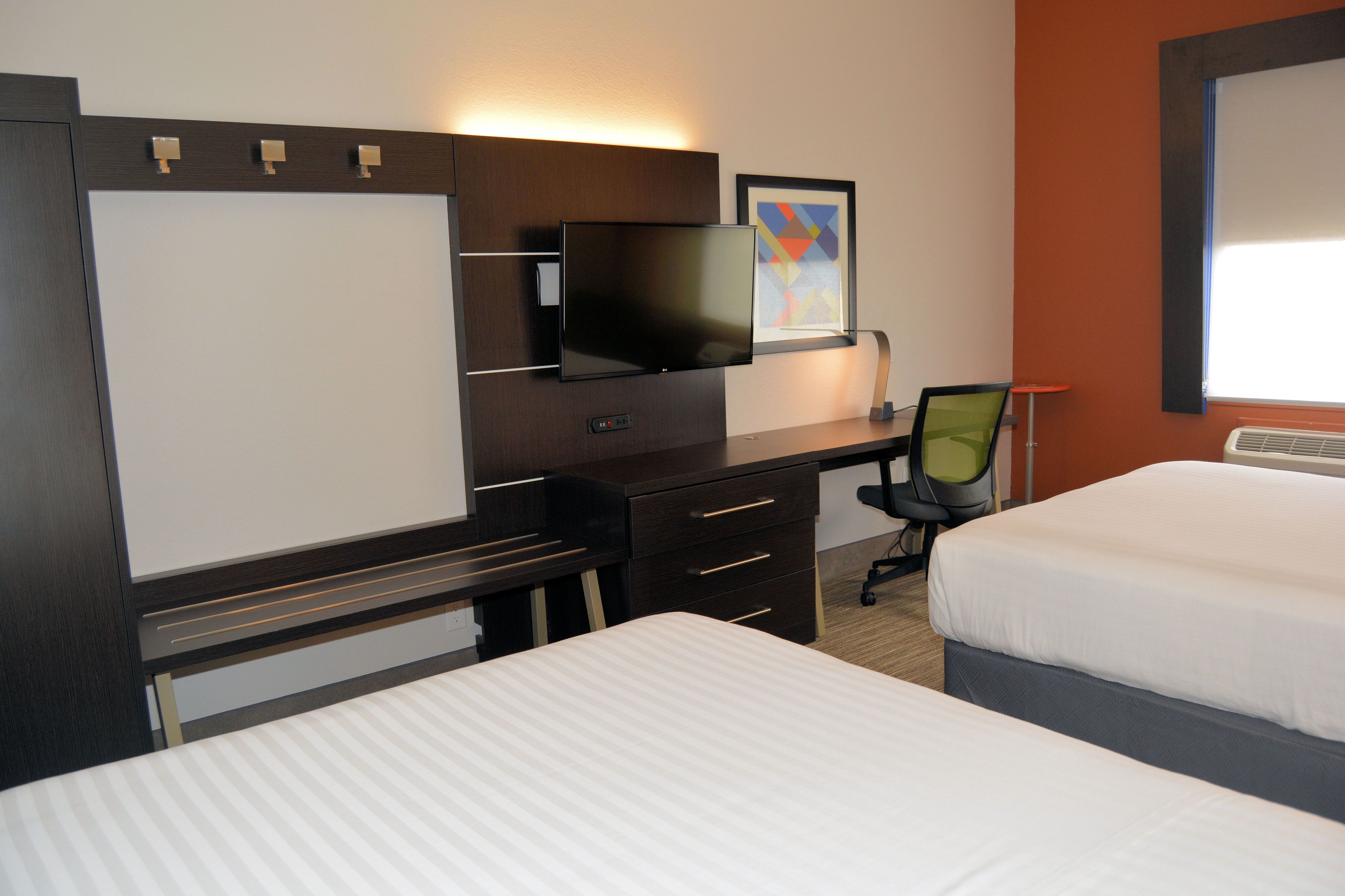 standard room, 2 queen beds | in-room safe, desk, iron/ironing board, free wifi