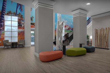 Salottino della hall. Hampton Inn Ft. Lauderdale/Downtown Las Olas Area