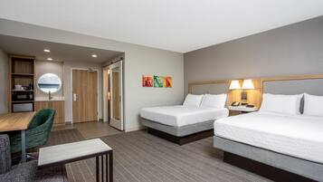 Studio Suite, 2 Queen Beds, Non Smoking | Premium bedding, desk, soundproofing, iron/ironing board