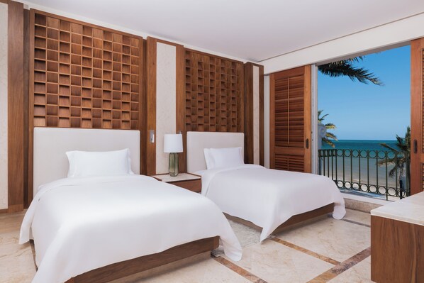 Luxury Suite, 2 Double Beds, Balcony, Ocean View