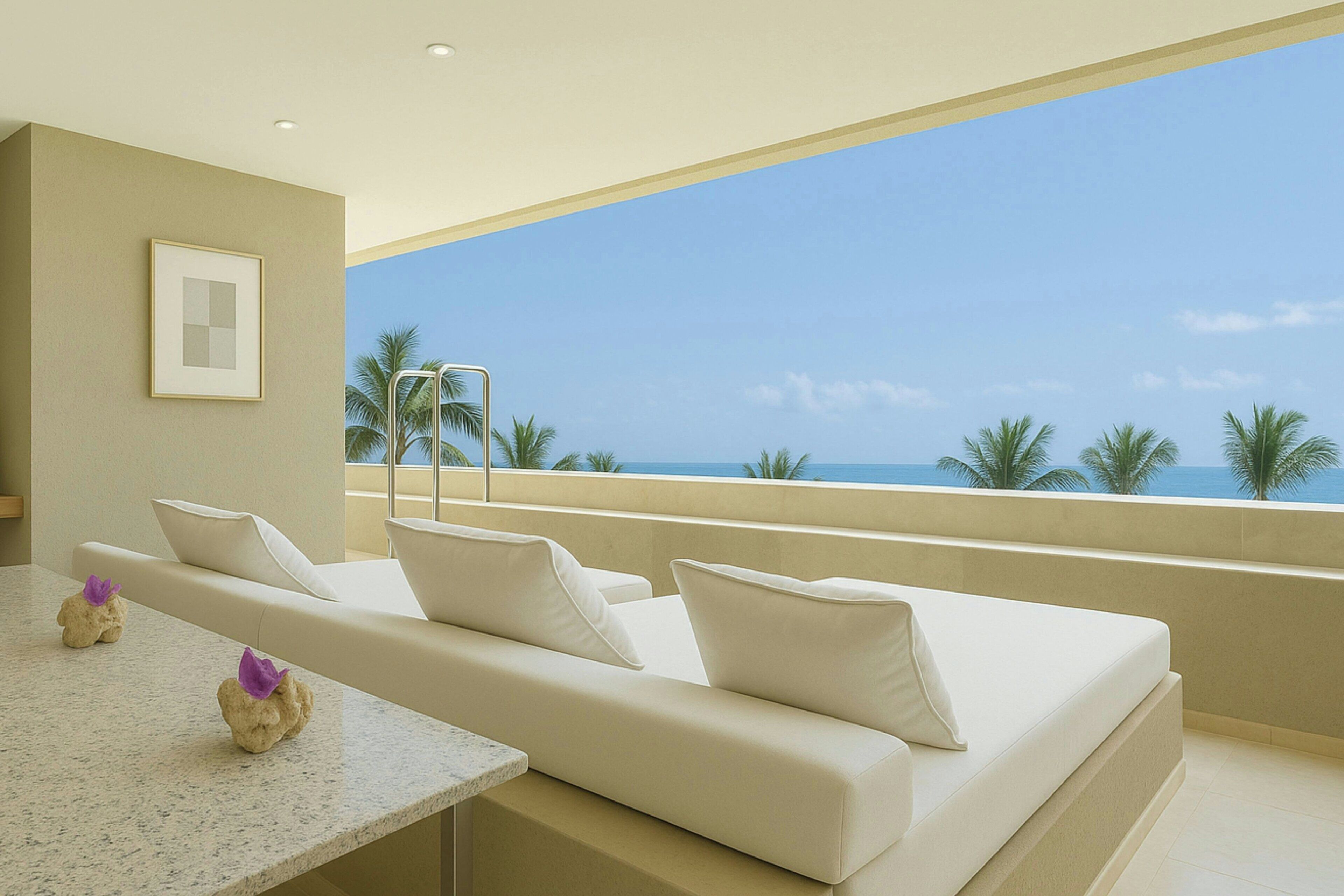 Premium bedding, down duvets, pillow-top beds, free minibar