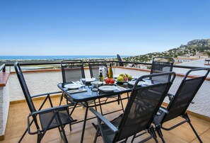 Cobertura, 3 quartos, vista para o mar (Sin Acceso Spa) | Terraço/pátio