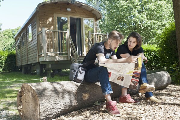 Wooden Caravan | Vista do quarto
