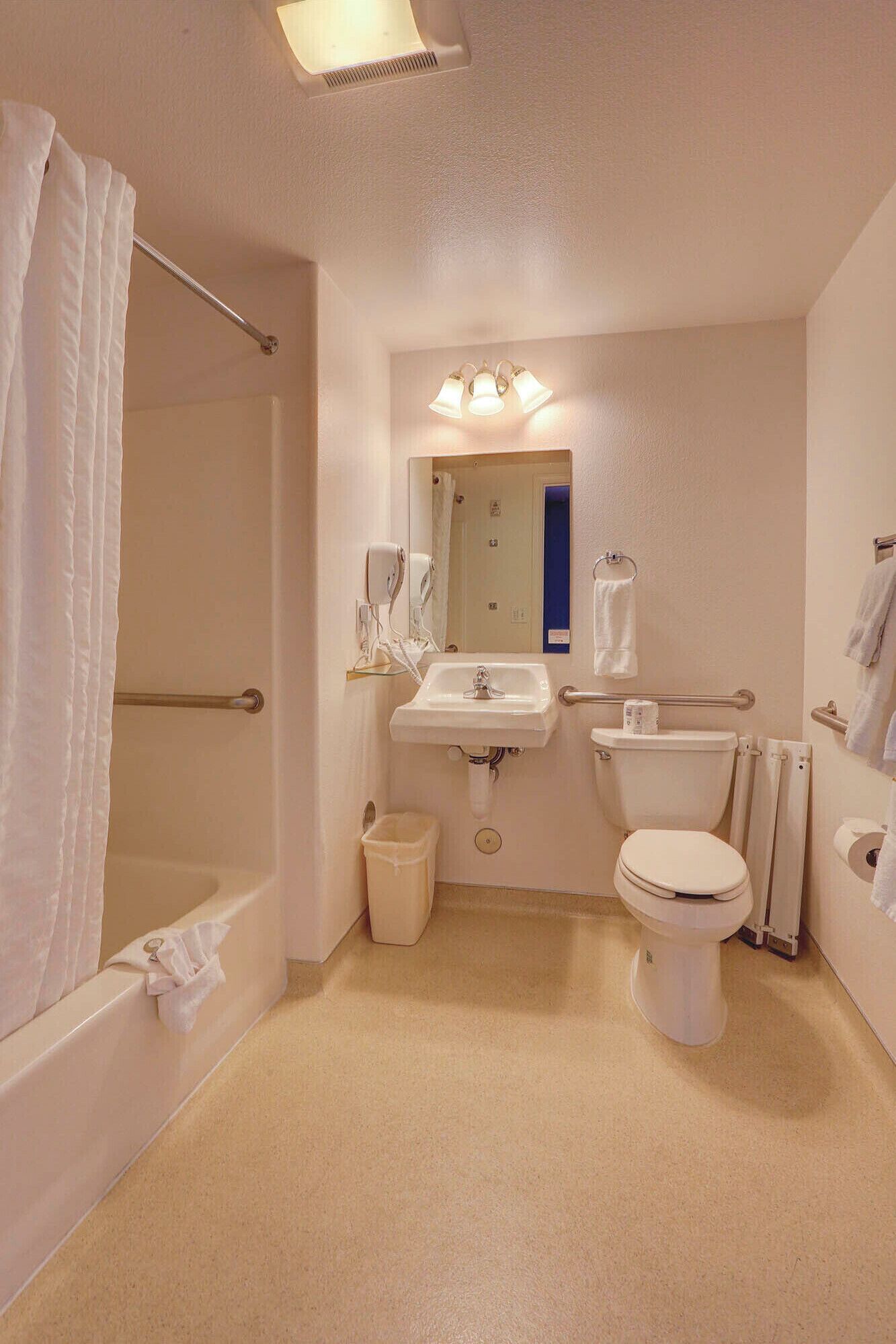 premium room, 1 queen bed, accessible | bathroom | free toiletries, hair dryer, towels