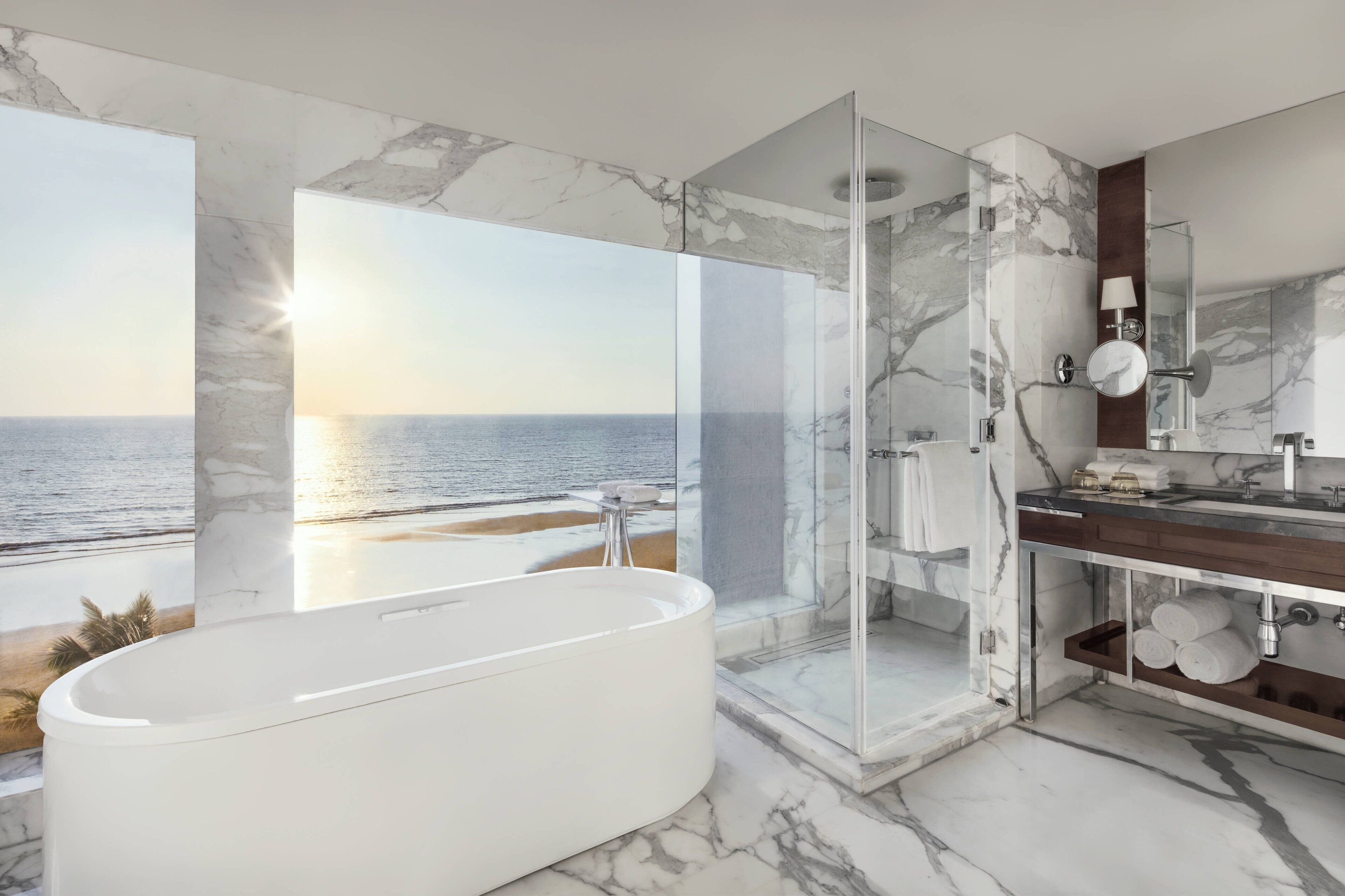 eco-friendly toiletries, hair dryer, bathrobes, slippers