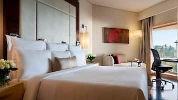 Biancheria da letto di alta qualità, copriletto in piuma, minibar