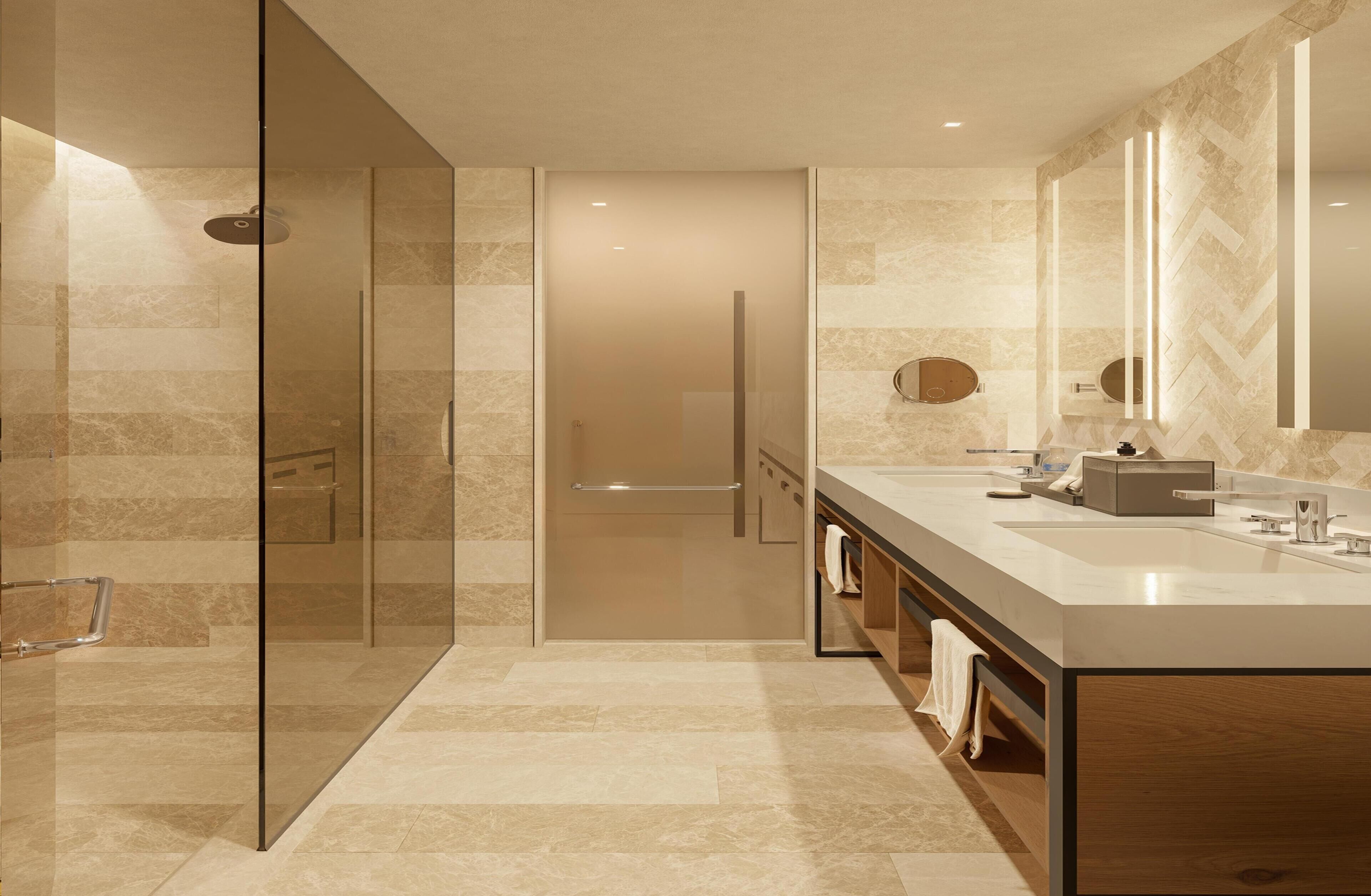 Douche de la salle de bain