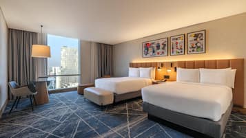 Signature 2 Double Beds | 1 bedroom, hypo-allergenic bedding, minibar, in-room safe