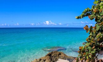 On the beach, white sand, beach towels