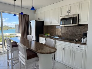 Suite supérieure, 1 chambre, vue sur la lagune | Cuisine privée | Réfrigérateur grande capacité avec congélateur, four à micro-ondes