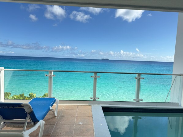 Villa Deluxe, 2 chambres, vue sur l’océan | Terrasse/patio