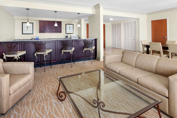 Presidential Suite, 1 King Bed, Non Smoking | Living area | 55-inch LED TV with satellite channels, TV, Netflix
