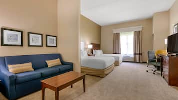 Seprai antialergi, brankas, meja kerja, dan tirai kedap cahaya