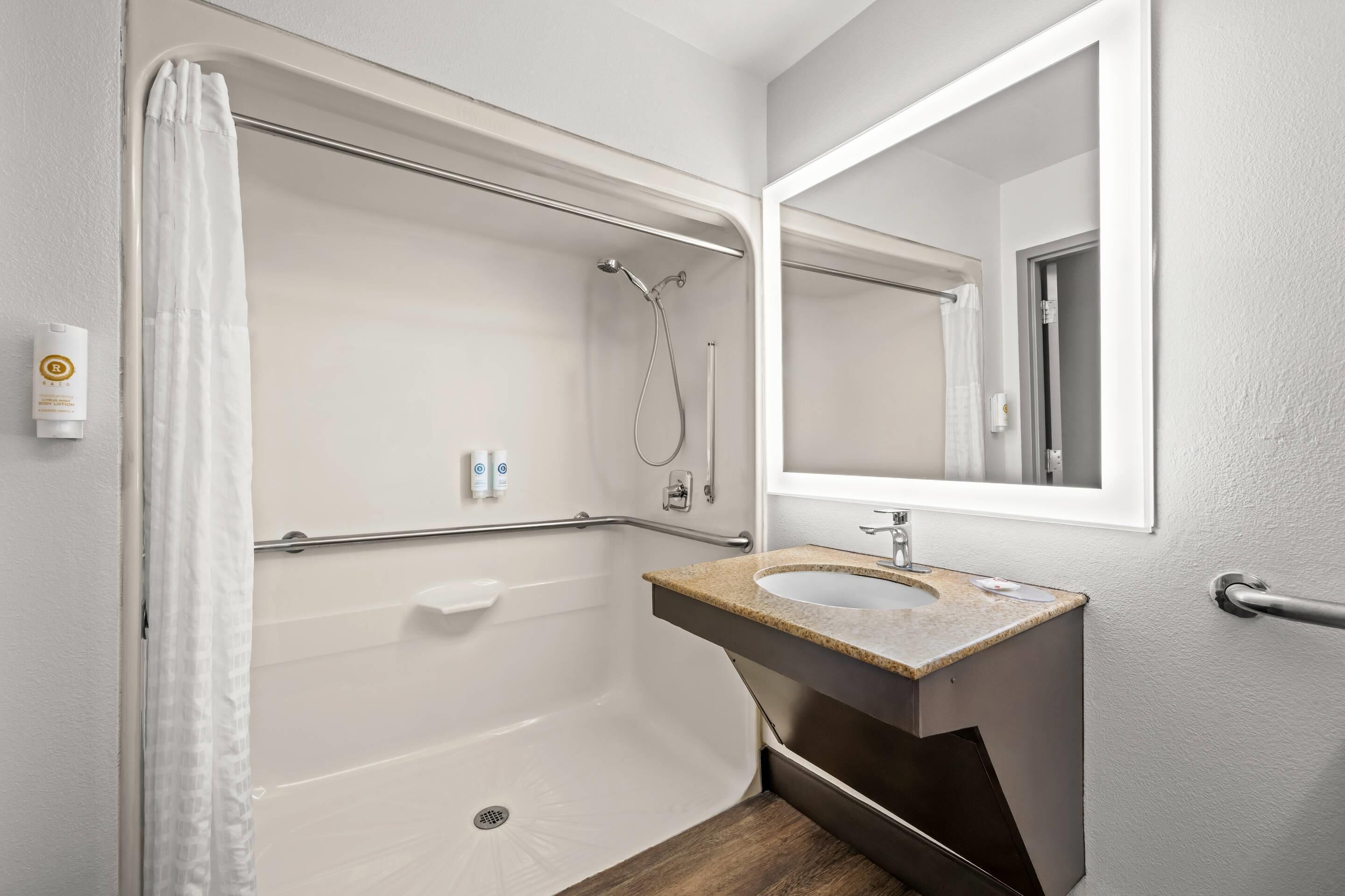 premium studio suite, 2 queen beds, accessible, non smoking | 1 bedroom, in-room safe, desk, laptop workspace