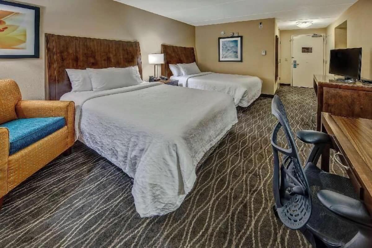 In-room safe, desk, laptop workspace, blackout drapes