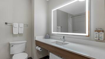 In-room safe, desk, laptop workspace, iron/ironing board