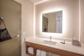 Hair dryer, towels