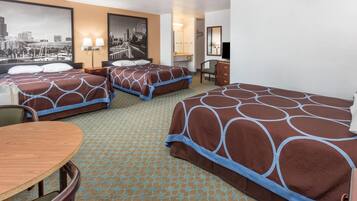 Suite estudio, varias camas, para no fumadores | Cortinas blackout, cunas gratuitas, internet y ropa de cama