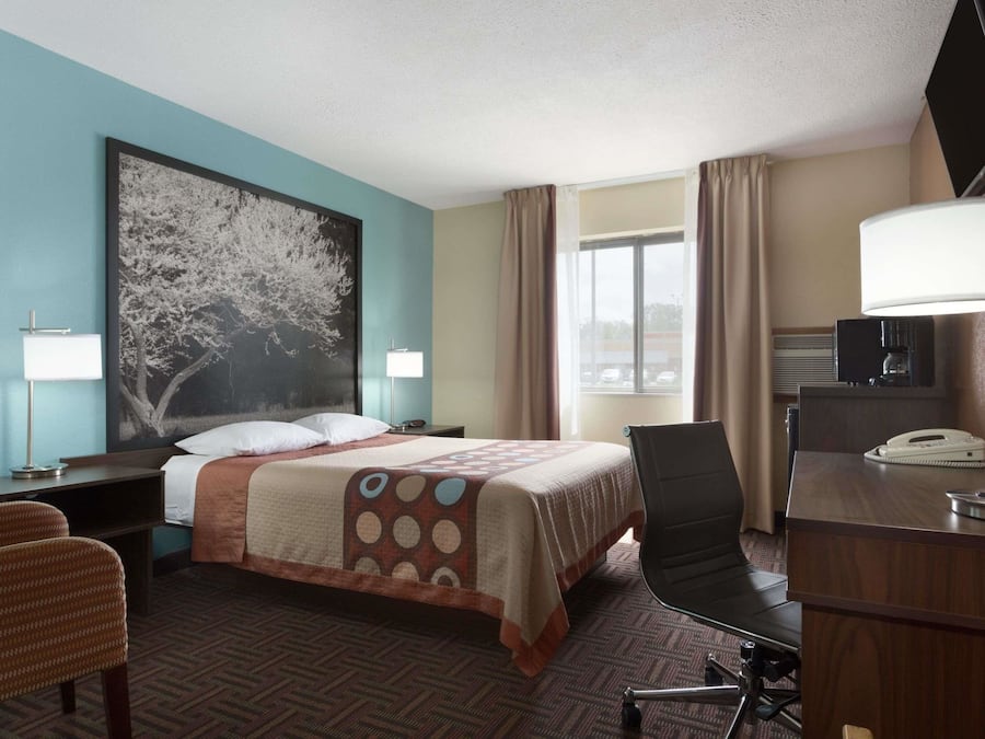 Desk, blackout curtains, iron/ironing board, free cots/infant beds