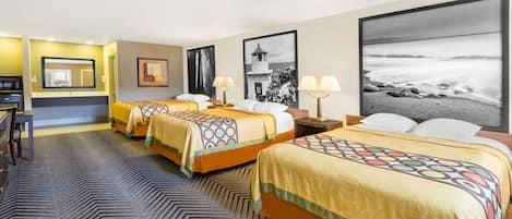 Chambre, plusieurs lits, non-fumeurs | Bureau, fer et planche à repasser, lits bébé (gratuits)