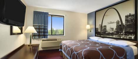 In-room safe, desk, blackout drapes, free cribs/infant beds