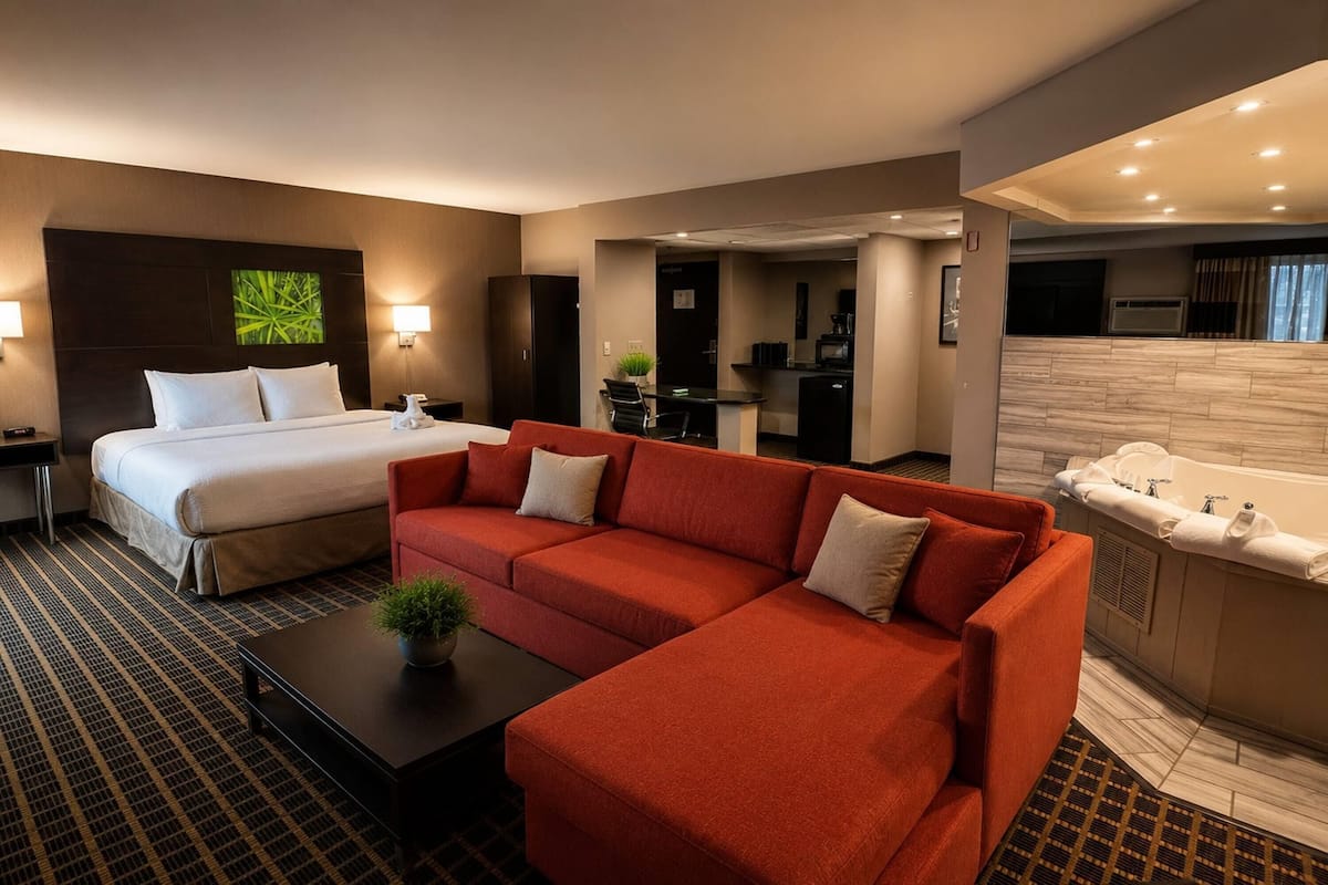 Luxury Suite, 1 King Bed, Non Smoking (Jacuzzi)