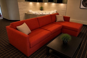 Luxury Suite, 1 King Bed, Non Smoking (Jacuzzi) | Desk, blackout curtains, iron/ironing board, free cots/infant beds - Ramada by Wyndham Minneapolis Golden Valley (Golden Valley)