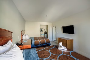 Room, 2 Queen Beds, Non Smoking | Desk, iron/ironing board, free WiFi, bed sheets