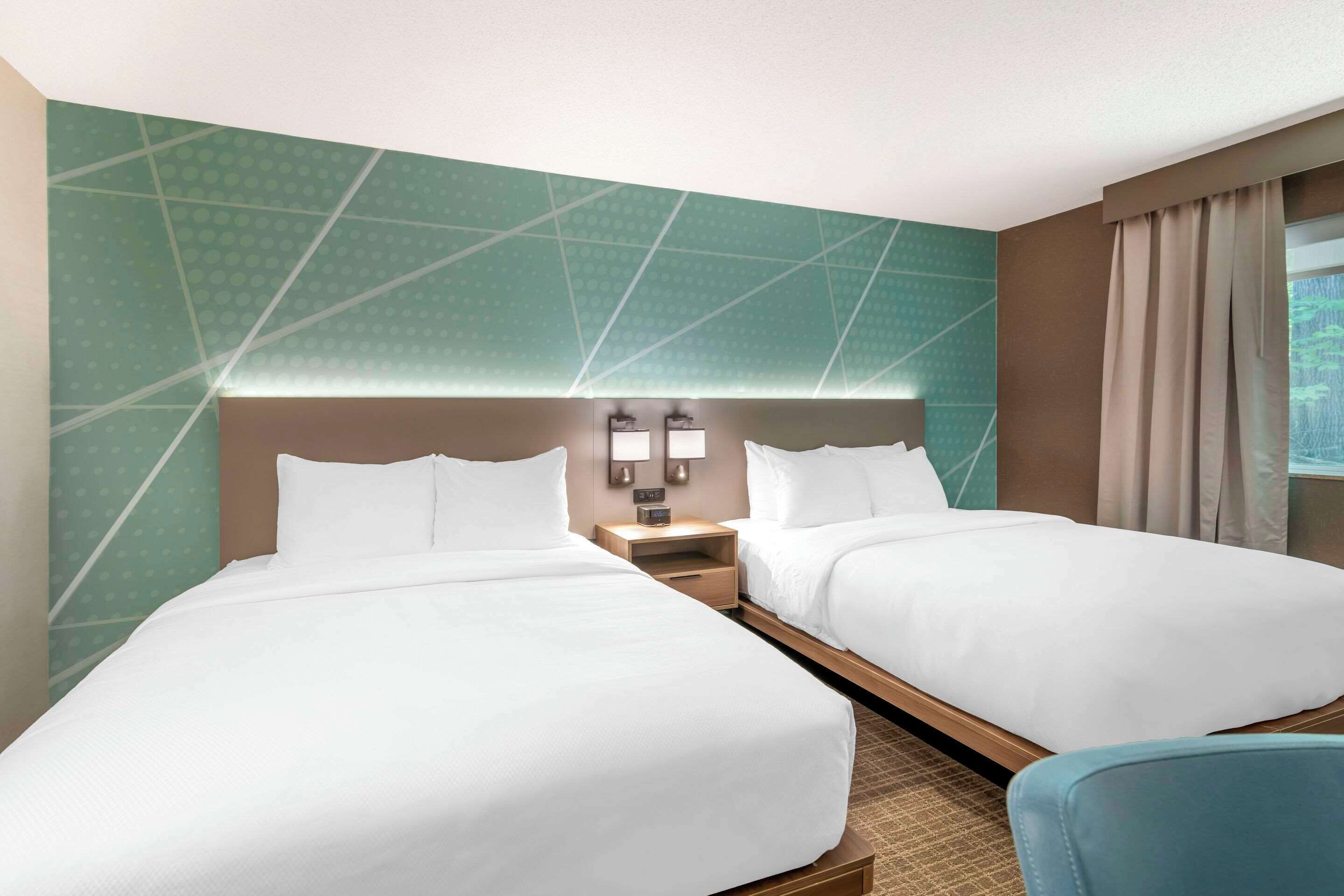 room, 2 queen beds, non smoking | premium bedding, in-room safe, desk, laptop workspace