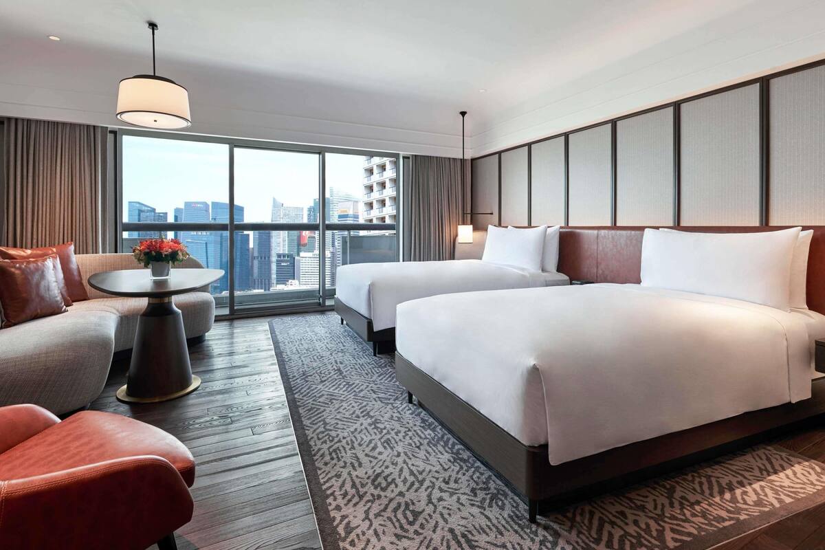 fairmont gold, 2 doubles, balcony & fairmont gold lounge access | minibar, in-room safe, blackout curtains, soundproofing