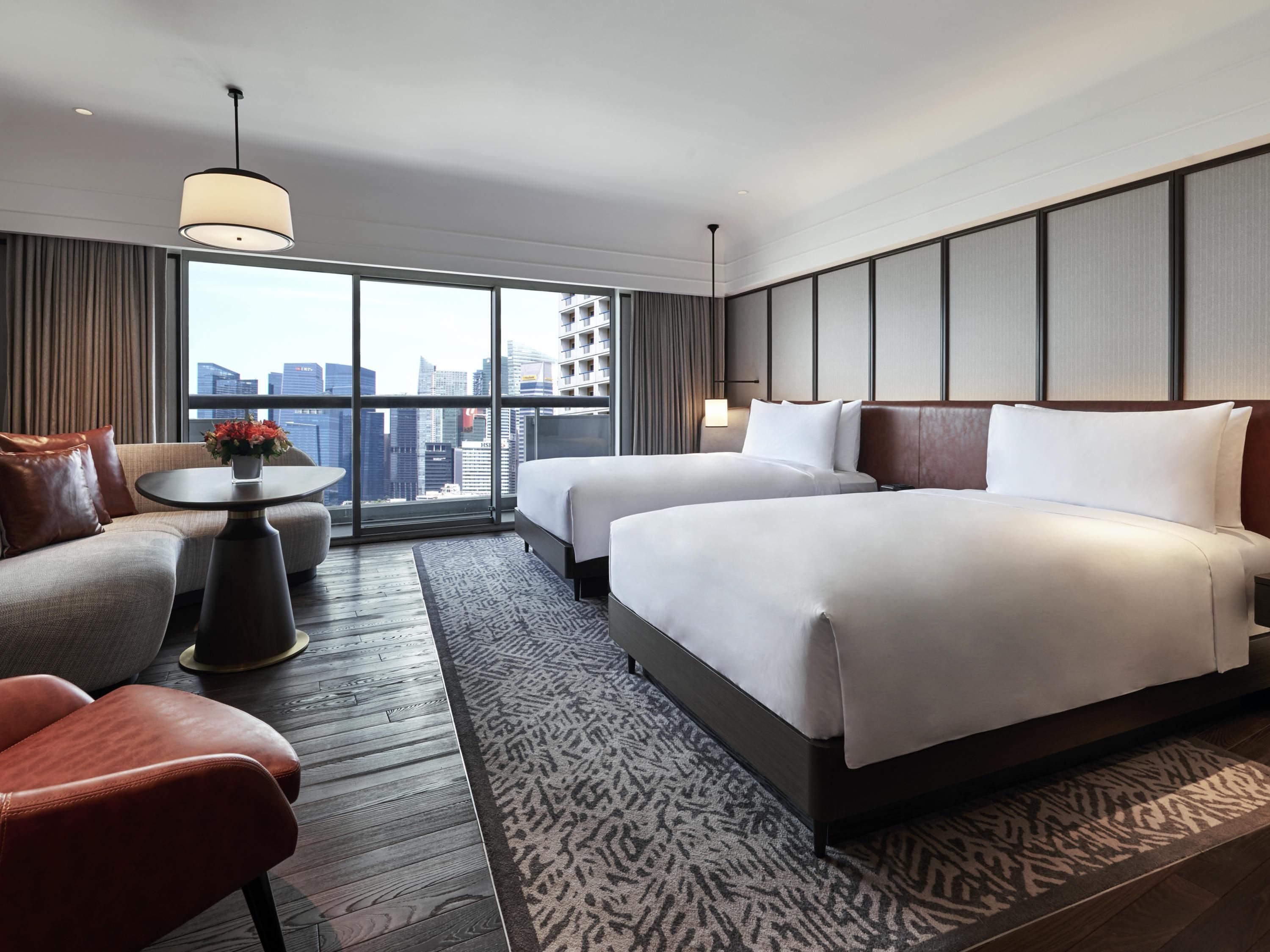 Fairmont Gold, 2 Doubles, Balcony & Fairmont Gold Lounge Access | Minibar, in-room safe, blackout curtains, soundproofing