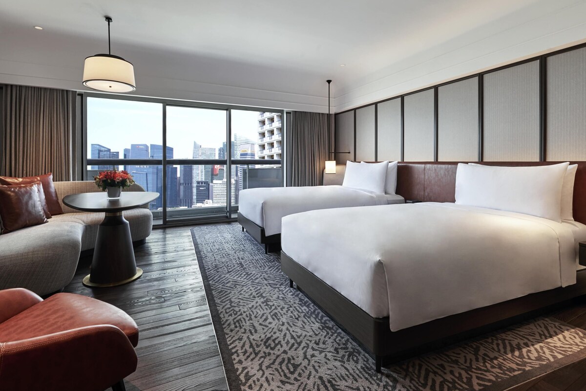 Fairmont Gold, 2 Doubles, Balcony & Fairmont Gold Lounge Access | Minibar, in-room safe, blackout drapes, soundproofing