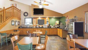Free daily buffet breakfast