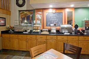 Free daily buffet breakfast