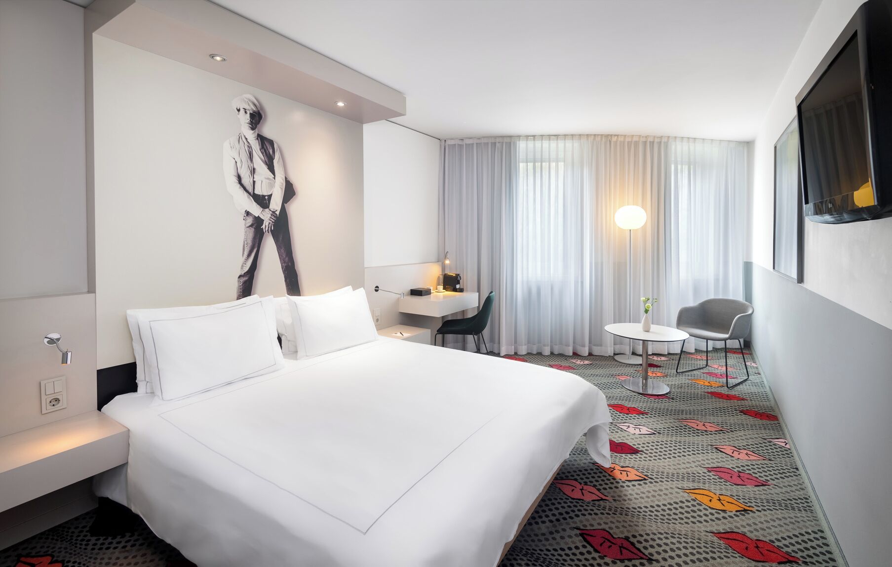 In-room safe, desk, blackout curtains, soundproofing