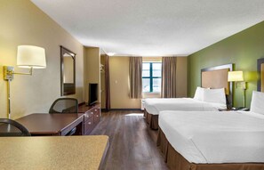 Studio, 2 Double Beds, Non Smoking | Desk, iron/ironing board, free WiFi - Extended Stay America Suites Providence Warwick (Warwick)