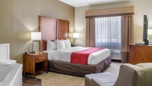 Suite, 1 King Bed, Jetted Tub | Down comforters, pillowtop beds, in-room safe, desk - Comfort Inn & Suites Covington - Mandeville (Covington)
