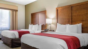 Down comforters, pillowtop beds, in-room safe, individually decorated