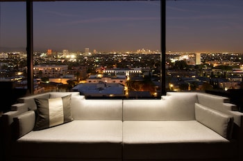 Premium bedding, pillowtop beds, in-room safe, desk at Beverly Hills Marriott