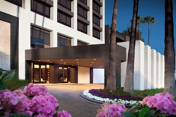 View from property looking out at Beverly Hills Marriott