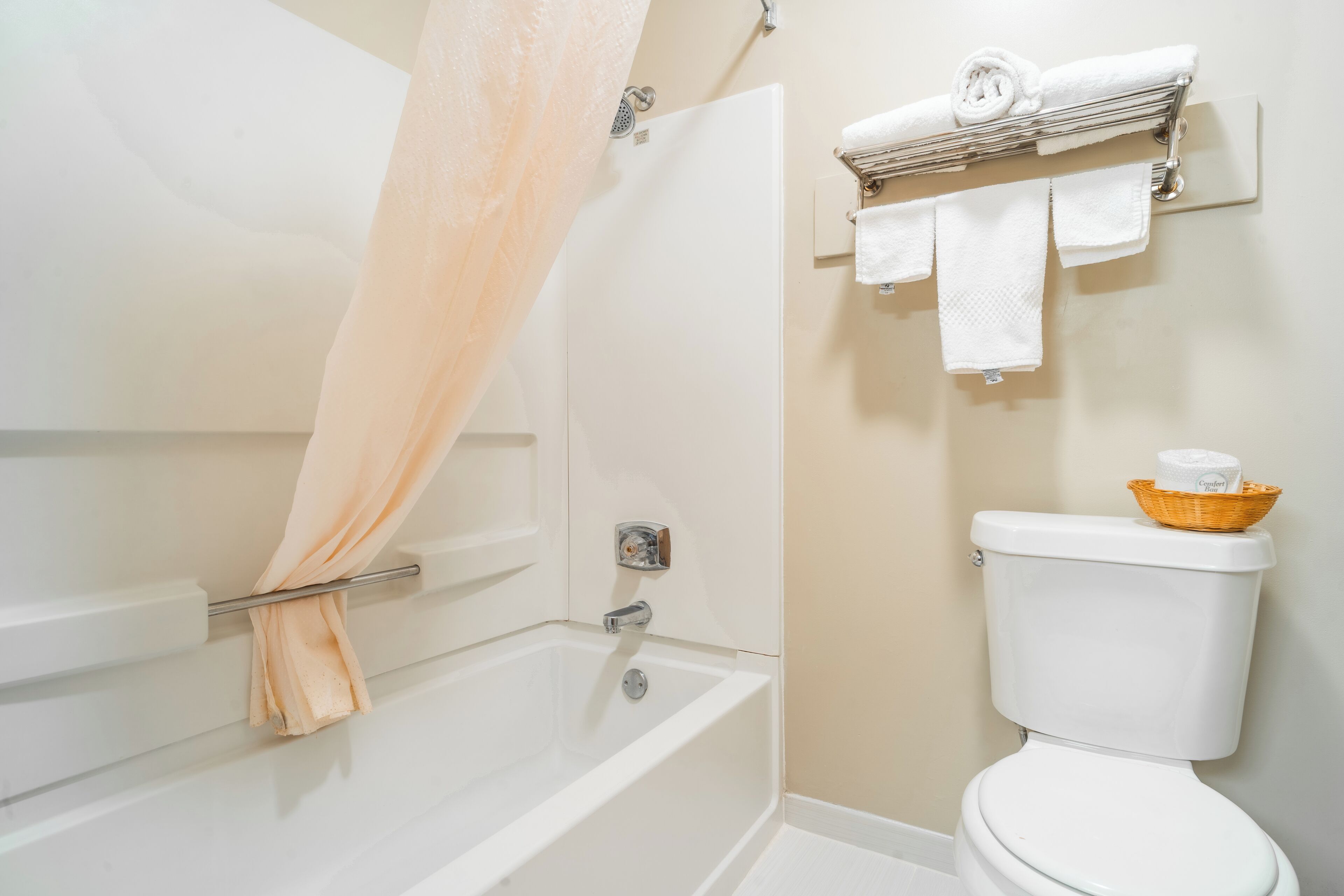 Free toiletries, towels