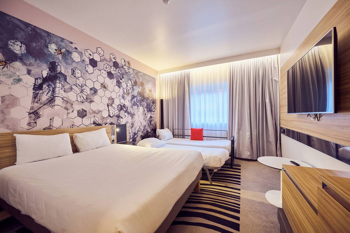 1 Schlafzimmer, Verdunkelungsvorhänge, schallisolierte Zimmer