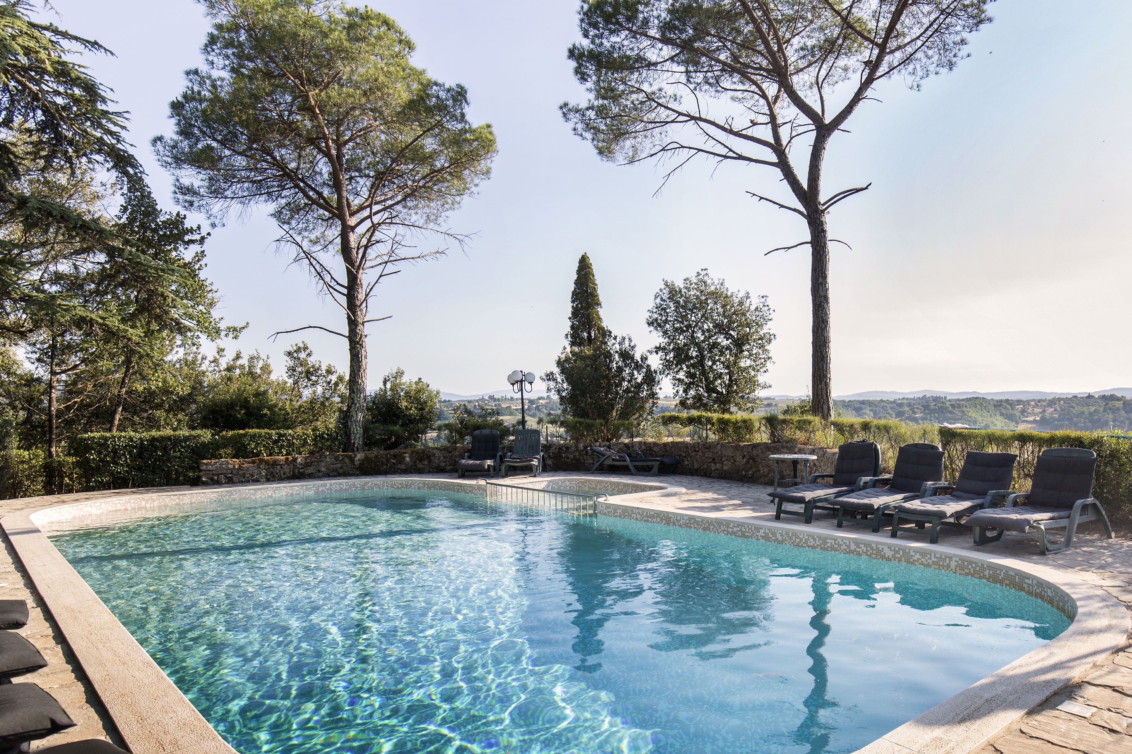 indoor pool, outdoor pool, open 8:30 am to 7 pm, pool loungers