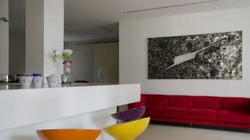Sala de estar en el lobby
