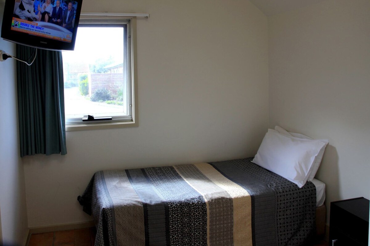 Blackout drapes, soundproofing, WiFi (free), alarm clocks