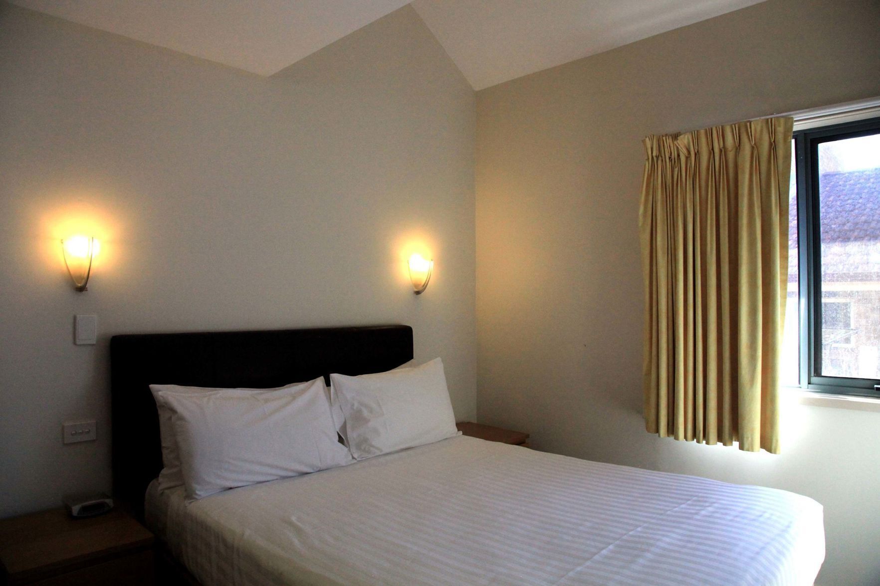 Blackout curtains, soundproofing, free WiFi, bed sheets
