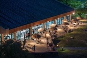 Indoor pool, open 9:00 AM to 10:00 PM, pool umbrellas, sun loungers